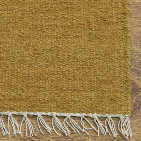 Rugsotic Carpets Hand Woven Flat Weave Kilim Wool Runner Area Rug Solid