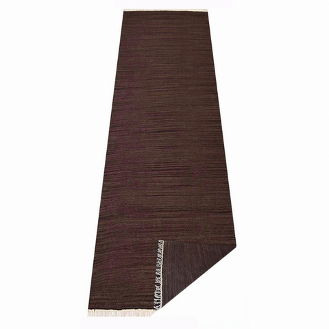 Rugsotic Carpets Hand Woven Flat Weave Kilim Wool Runner Area Rug Solid