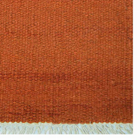 Rugsotic Carpets Hand Woven Flat Weave Kilim Wool Runner Area Rug Solid