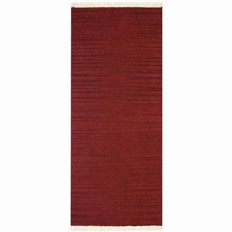 Rugsotic Carpets Hand Woven Flat Weave Kilim Wool Runner Area Rug Solid