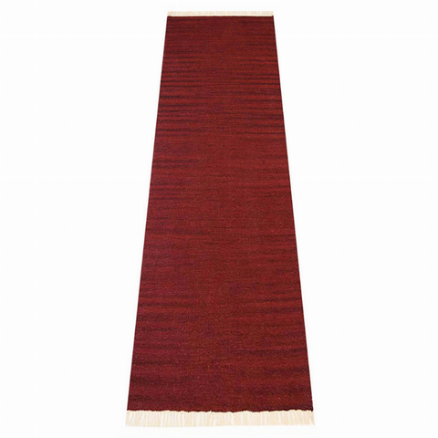Rugsotic Carpets Hand Woven Flat Weave Kilim Wool Runner Area Rug Solid