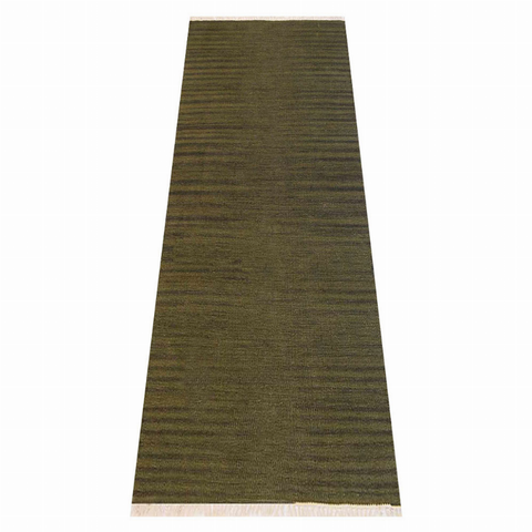 Rugsotic Carpets Hand Woven Flat Weave Kilim Wool Runner Area Rug Solid