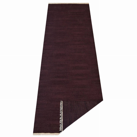 Rugsotic Carpets Hand Woven Flat Weave Kilim Wool Runner Area Rug Solid