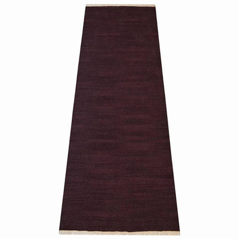 Rugsotic Carpets Hand Woven Flat Weave Kilim Wool Runner Area Rug Solid