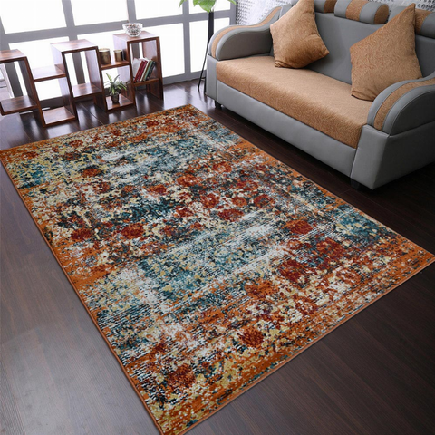 Rugsotic Carpets Machine Woven Heatset Polypropylene Area Rug Oriental