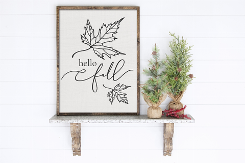 Hello Fall Wood Wall Decor