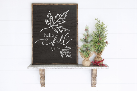 Hello Fall Wood Wall Decor