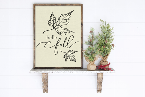Hello Fall Wood Wall Decor
