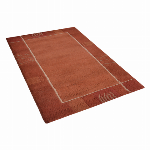 Rugsotic Carpets Hand Knotted Tibbati Wool Area Rug Contemporary