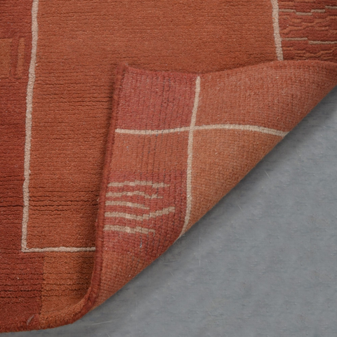 Rugsotic Carpets Hand Knotted Tibbati Wool Area Rug Contemporary
