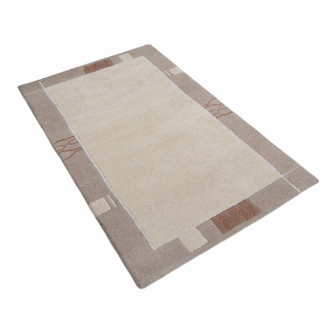 Rugsotic Carpets Hand Knotted Tibbati Wool Area Rug Contemporary