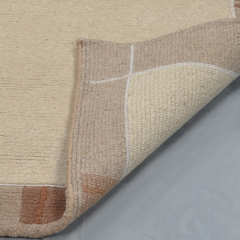 Rugsotic Carpets Hand Knotted Tibbati Wool Area Rug Contemporary