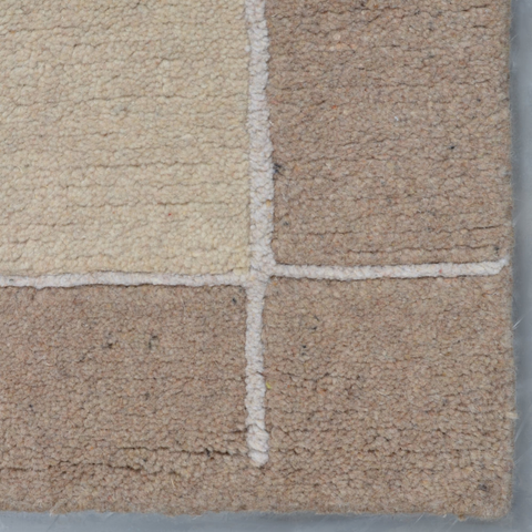 Rugsotic Carpets Hand Knotted Tibbati Wool Area Rug Contemporary