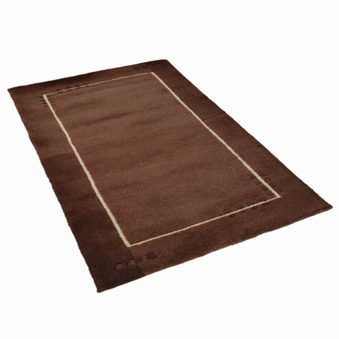 Rugsotic Carpets Hand Knotted Tibbati Wool Area Rug Contemporary