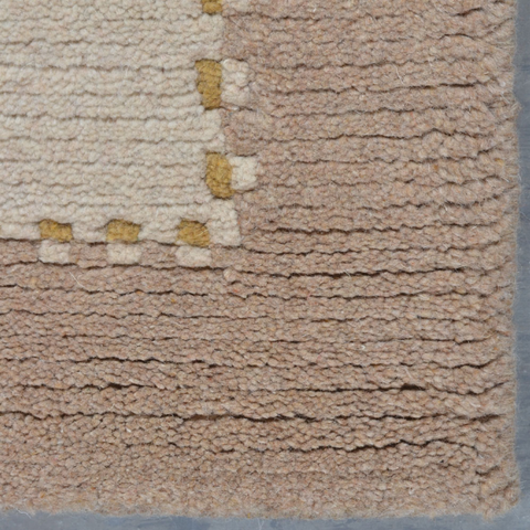 Rugsotic Carpets Hand Knotted Tibbati Wool Area Rug Contemporary