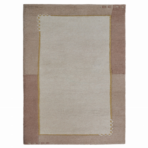Rugsotic Carpets Hand Knotted Tibbati Wool Area Rug Contemporary