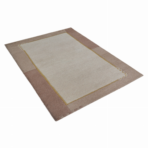 Rugsotic Carpets Hand Knotted Tibbati Wool Area Rug Contemporary