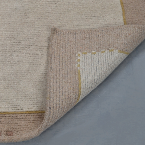 Rugsotic Carpets Hand Knotted Tibbati Wool Area Rug Contemporary