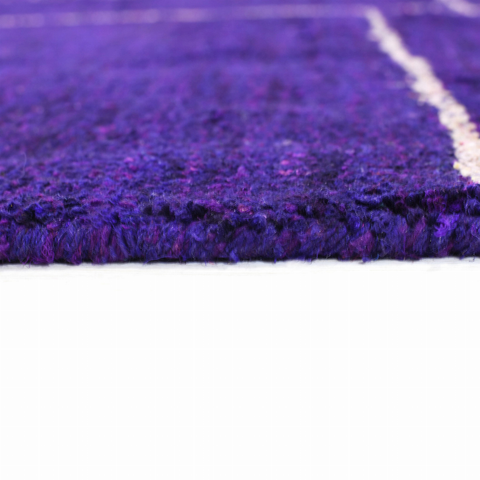 Rugsotic Carpets Hand Knotted Loom Silk Mix Area Rug Geometric