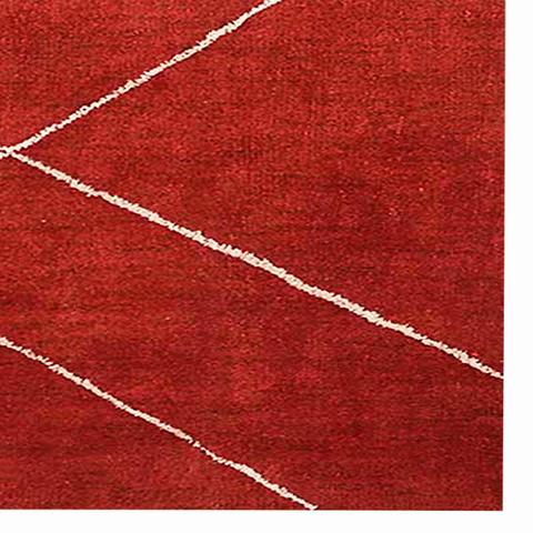 Rugsotic Carpets Hand Knotted Loom Silk Mix Area Rug Geometric