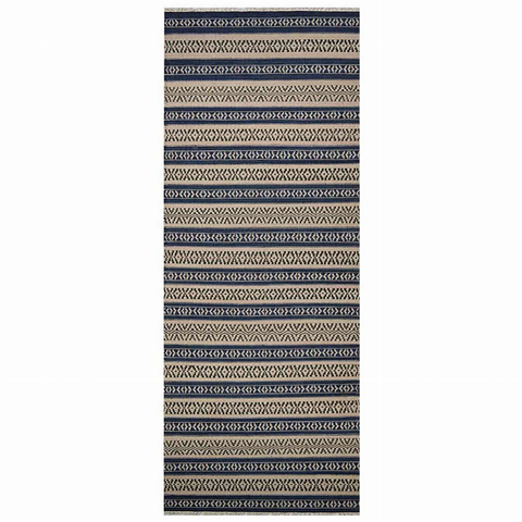 Rugsotic Carpets Hand Woven Flat Weave Kilim Wool Runner Area Rug Contemporary