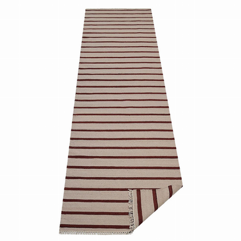 Rugsotic Carpets Hand Woven Flat Weave Kilim Wool Runner Area Rug Contemporary