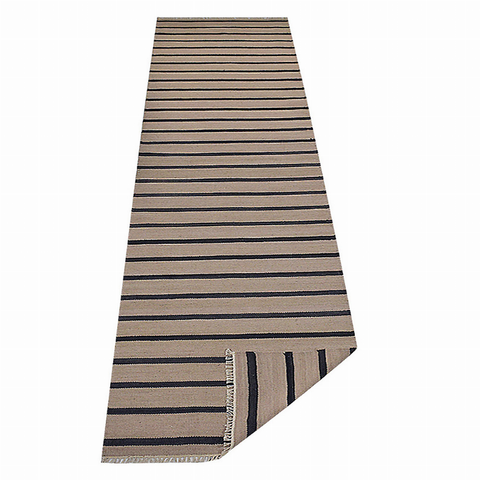 Rugsotic Carpets Hand Woven Flat Weave Kilim Wool Runner Area Rug Contemporary