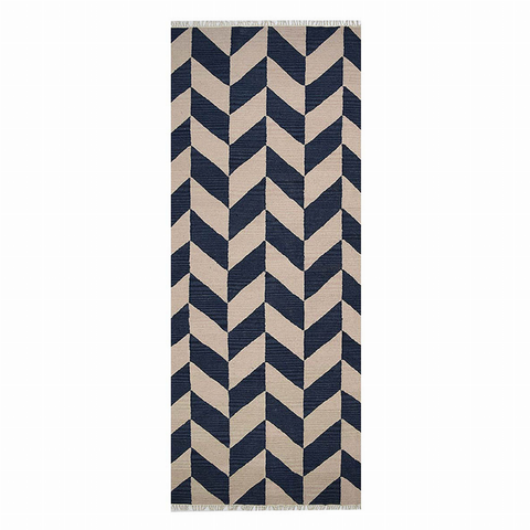 Rugsotic Carpets Hand Woven Flat Weave Kilim Wool Runner Area Rug Contemporary