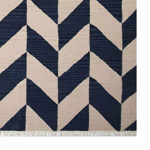 Rugsotic Carpets Hand Woven Flat Weave Kilim Wool Runner Area Rug Contemporary