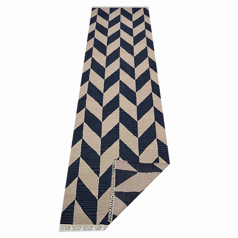 Rugsotic Carpets Hand Woven Flat Weave Kilim Wool Runner Area Rug Contemporary