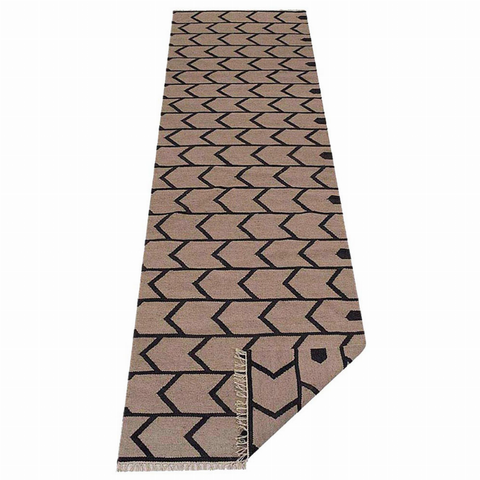 Rugsotic Carpets Hand Woven Flat Weave Kilim Wool Runner Area Rug Contemporary