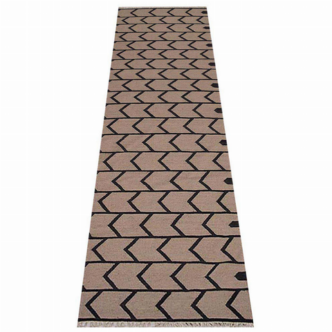 Rugsotic Carpets Hand Woven Flat Weave Kilim Wool Runner Area Rug Contemporary