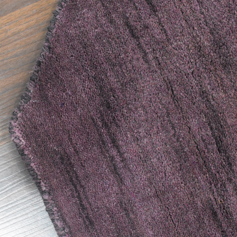 Rugsotic Carpets Hand Knotted Loom Wool Octagon Area Rug Solid