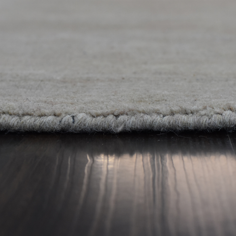 Rugsotic Carpets Hand Knotted Loom Wool Octagon Area Rug Solid