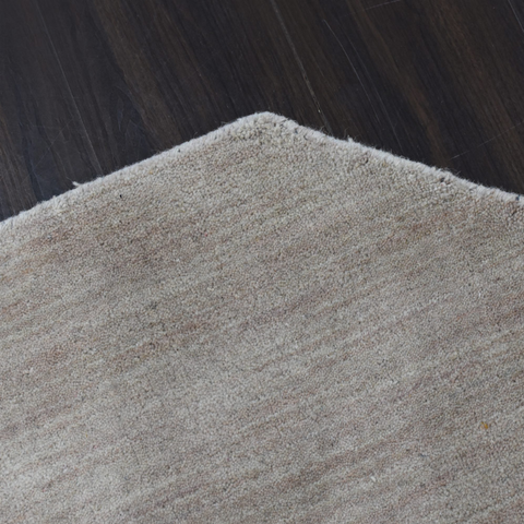 Rugsotic Carpets Hand Knotted Loom Wool Octagon Area Rug Solid