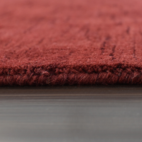 Rugsotic Carpets Hand Knotted Loom Wool Octagon Area Rug Solid