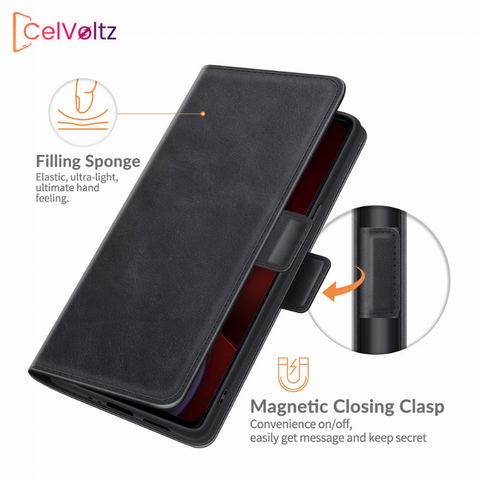 Celvoltz Wallet Case Pu Leather Premium Quality