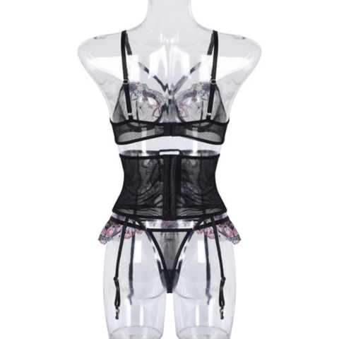 La Belle Fantastique Lace lingerie (3 Piece Set)