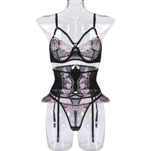 La Belle Fantastique Lace lingerie (3 Piece Set)
