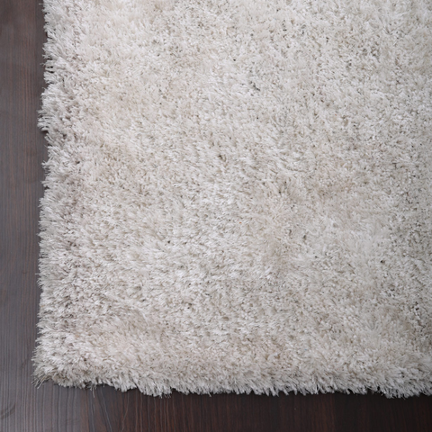 Rugsotic Carpets Hand Tufted Shag Polyester Runner Area Rug Solid