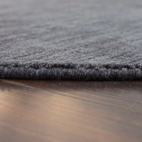 Rugsotic Carpets Hand Knotted Loom Wool Round Area Rug Solid