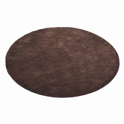Rugsotic Carpets Hand Knotted Loom Wool Round Area Rug Solid