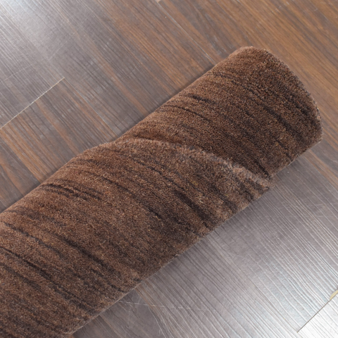 Rugsotic Carpets Hand Knotted Loom Wool Round Area Rug Solid