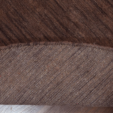 Rugsotic Carpets Hand Knotted Loom Wool Round Area Rug Solid
