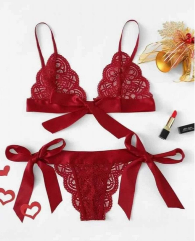 La Belle Fantastique Bow Tie lingerie (2 piece set)