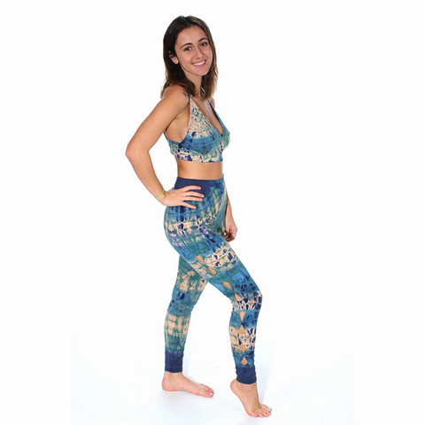 HARMONY LEGGINGS Cotton Lycra Tie Dye Razor Cut Leggings
