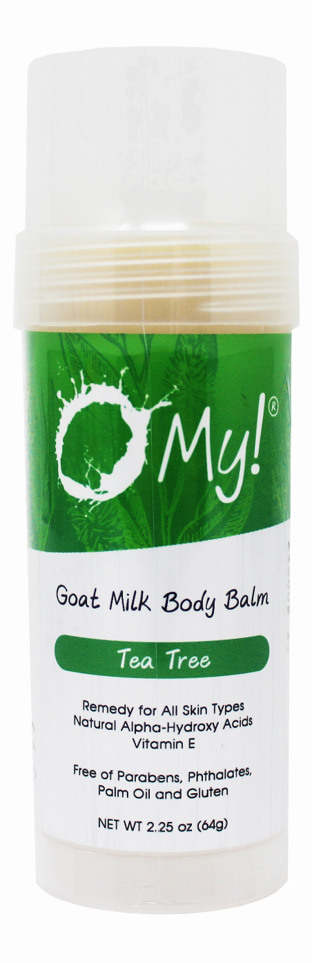 O My! Goat Milk Body Balm - Experience O My! Softness All Over - Antioxidant Vit E - Excellent for all Skin Types - Free of Parabens & More - Leaping Bunny Certified - Handcrafted in USA