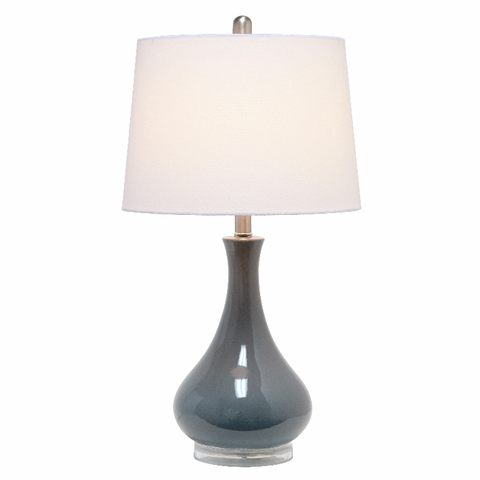 Lalia Home Droplet Table Lamp with Fabric Shade
