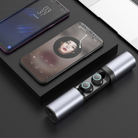 True Twin 2 In 1 Wireless Headphones With Powerbank