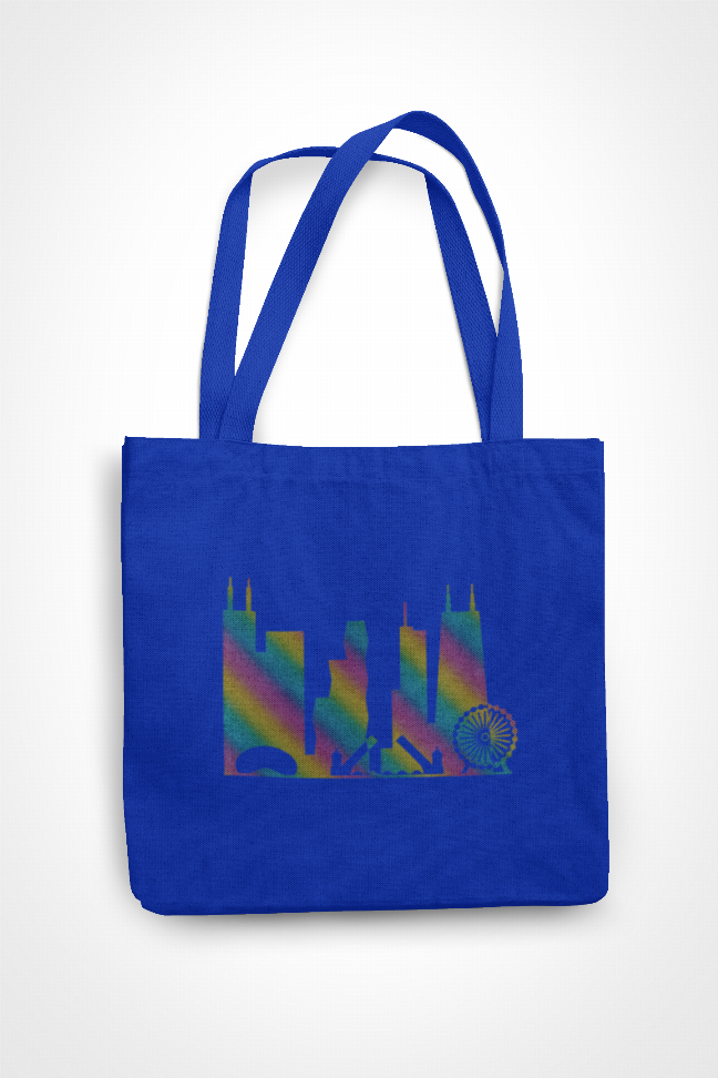 Chicago Skyline Tote Bag